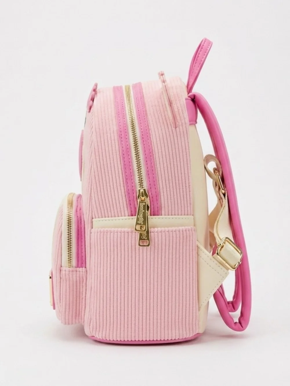 Disney Parks Loungefly Toy Story Lotso Pink & Cream Corduroy Backpack